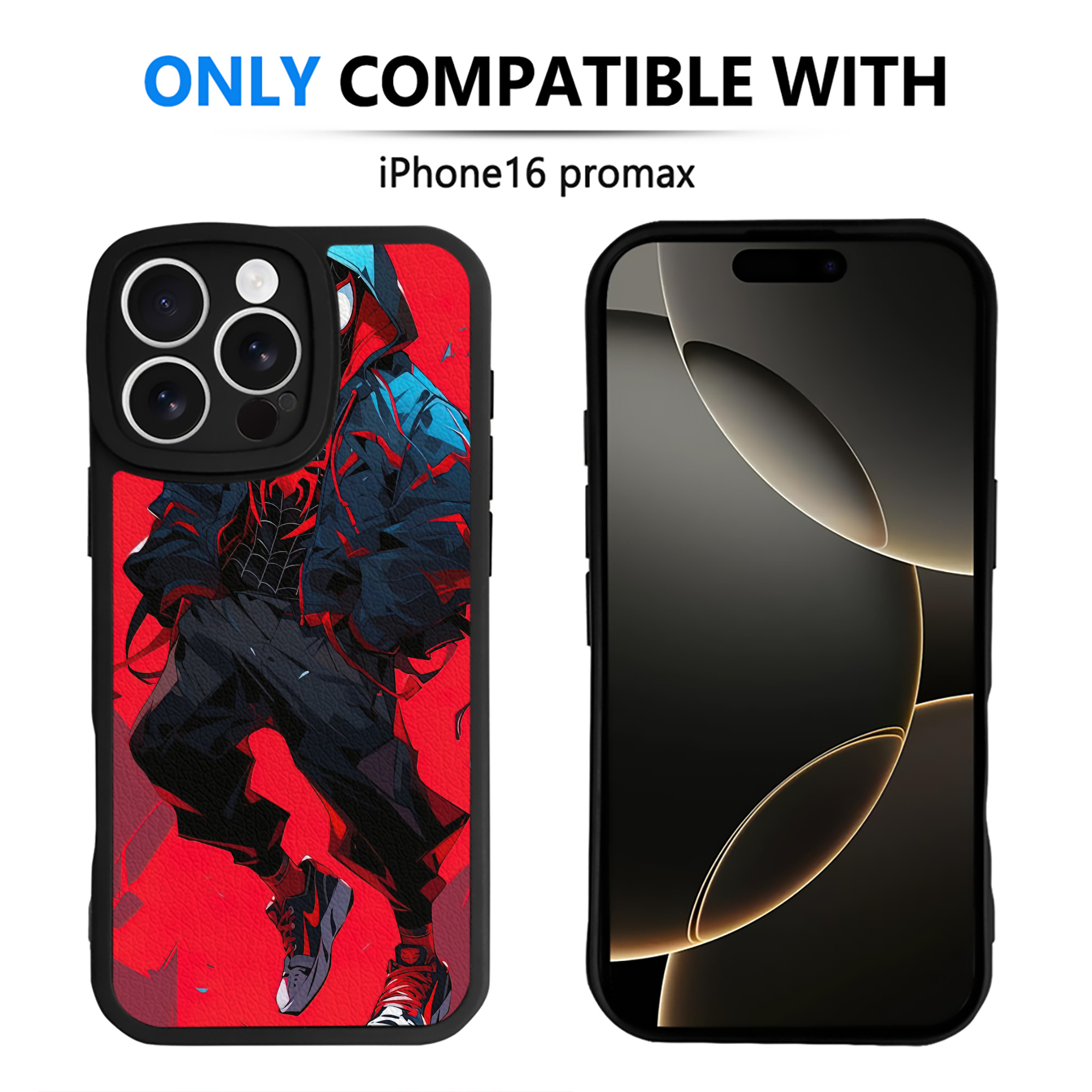 Spider Man スパイダーマン 【iPhone 16シリーズ対応】シリコンスマホケース（レザー調） 材質：シリコン